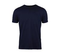 Stenströms T-Shirt Herren Slim Fit Kurzarm Rundhals Baumwolle blau, M