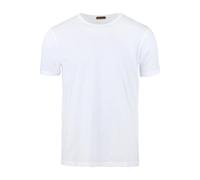 Stenströms Slimline T-Shirt Rundhals weiss, Einfarbig
