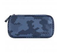 coocazoo Mäppchen „Geometric Sky”, grau-blau, Federmäppchen, großes Hauptfach, Schlaufen für Zirkel, Geodreieck und Lineal, Stundenplanfach, Stiftehalter, Reißverschlussfach, ab der 3. Klasse