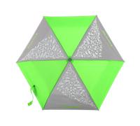 Step by Step Regenschirm Neon Green, neongrün, Doppler für Kinder, mit Neon Fabric und reflektierendem Print, inkl. Tasche und Handschlaufe, für die 1. bis 4. Klasse