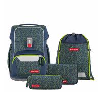 Step by Step BASIS Schulranzen 4-teiliges Set Green Geometric