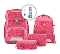 Step by Step BASIS Schulranzen-Set 4tlg Pink Bubbles
