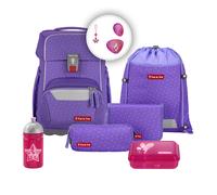 Step by Step BASIS Schulranzen-Set "Purple Konfetti", 7-teilig Purple Konfetti