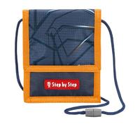 Step by Step Brustbeutel „Helicopter Sam“, mit Sichtfenster, Münzfach mit Reißverschluss, Schlüsselbefestigung, zum Umhängen, für die 1. bis 4. Klasse, grau