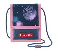 Step by Step Brustbeutel „Mermaid Delia“ blau-rosa mit Sichtfenster, Münzfach mit Reißverschluss, Schlüsselbefestigung, zum Umhängen, für Mädchen ab der 1. Klasse