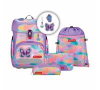 Step by Step Cloud Flash Butterfly Luna, Ranzenset 5-teilig, 222614 bunt, pastell