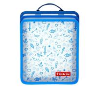Step by Step - Faltbare Heftbox, Blau blau