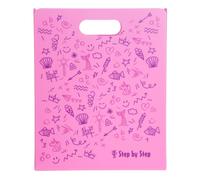 Step by Step Heftbox mit Tragegriff, Pink Pink gemustert