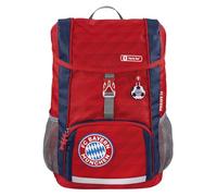 Step by Step Kid Rucksack-Set FC Bayern „Mia san Mia“, 3-teilig, rot, mit Reflektoren, ergonomisch, individualisierbar, für Kindergarten und Freizeit, für Jungen und Mädchen, 13 Liter