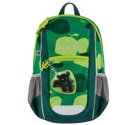 Step by Step Rucksack-Set KIGA Mini „Little Wild Cat Chiko“, grau-grün, ergonomischer Rucksack mit höhenverstellbaren Brustgurt für die Kleinsten, für Kindergarten & Kita, ab 12 M+, für Jungen 6l