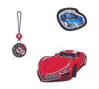 Step by Step Magic Mags „Car Race Mike“, 3-teilig, 2 Magnet-Applikationen und 1 Anhänger, als Ergänzung für den Schulranzen oder Vorschulrucksack, für Jungen