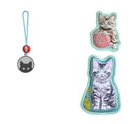 Step by Step Magic Mags „Cat Lilly“, 3-teilig, 2 Magnet-Applikationen und 1 Anhänger, Katze, passend zum Schulranzen oder Vorschulrucksack