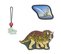 Step by Step Magic Mags „Dino Tres“, 3-teilig, 2 Magnet-Applikationen und 1 Anhänger, als Ergänzung für den Schulranzen oder Vorschulrucksack, für Jungen