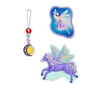 Step by Step Magic Mags „Fantasy Pegasus“, 3-teilig, 2 Magnet-Applikationen und 1 Anhänger, als Ergänzung für den Schulranzen oder Vorschulrucksack, für Mädchen