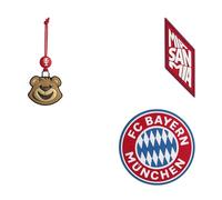 Step by Step Magic Mags FC Bayern „Mia san Mia“, 3-teilig, 2 Magnet-Applikationen und 1 Anhänger, Fußball, MIA SAN MIA, FC Bayern - Logo, passend zum Schulranzen oder Vorschulrucksack