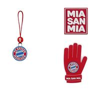 Step by Step Magic Mags FC Bayern „Torwart“, 3-teilig, 2 Magnet-Applikationen und 1 Anhänger, Fußball, MIA SAN MIA, Torwart-Handschuh, passend zum Schulranzen oder Vorschulrucksack