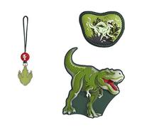 Step by Step Magic MAGS Glow Dino Night Tyro, grün, 3-teilig, Glow in the Dark-Effekt & wechselbare Motive, 2 Magnet-Applikationen und 1 Anhänger, Ergänzung für Schulranzen oder Rucksack