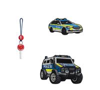Step by Step Magic Mags „Police Truck Charly“, 3-teilig, 2 Magnet-Applikationen und 1 Anhänger, Polizei, passend zum Schulranzen oder Vorschulrucksack