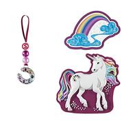Step by Step Magic Mags Schleich® bayala® The Movie „Rainbow Unicorn“, 3-teilig, 2 Magnet-Applikationen und 1 Anhänger, als Ergänzung für den Schulranzen oder Vorschulrucksack, für Mädchen