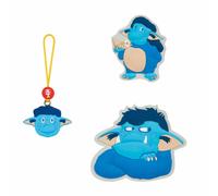 Step by Step Magic Mags Spiegelburg „Der Grolltroll, Grumpy“, 3-teilig, 2 Magnet-Applikationen und 1 Anhänger, als Ergänzung für den Schulranzen oder Vorschulrucksack, für Jungen