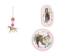 Step by Step Magic Mags Spiegelburg „Pferdefreunde, True Love“, 3-teilig, 2 Magnet-Applikationen und 1 Anhänger, als Ergänzung für den Schulranzen oder Vorschulrucksack, für Mädchen