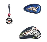 Step by Step Magic Mags „Starship Galactus“, 3-teilig, 2 Magnet-Applikationen und 1 Anhänger, Raumschiff, passend zum Schulranzen oder Vorschulrucksack