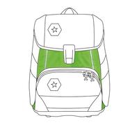 Step by Step Neon Pull-Over für 2in1 Plus Schulranzen, grün, Reflektorüberzug mit Leuchteffekt für mehr Sichtbarkeit, einfache Anbringung