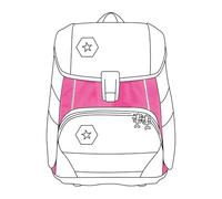 Step by Step Neon Pull-Over für 2in1 Plus Schulranzen, pink, Reflektorüberzug mit Leuchteffekt für mehr Sichtbarkeit, einfache Anbringung