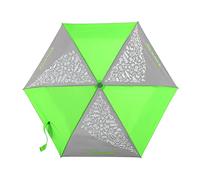 Step by Step Regenschirm Neon Green, neongrün, Doppler für Kinder, mit Neon Fabric und reflektierendem Print, inkl. Tasche und Handschlaufe, für die 1. bis 4. Klasse