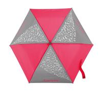 Step by Step Regenschirm, Neon Pink, Doppler für Kinder, mit Neon Fabric und reflektierendem Print, inkl. Tasche und Handschlaufe, für die 1. bis 4. Klasse