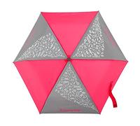 Step by Step Regenschirm, Neon Pink, Doppler für Kinder, mit Neon Fabric und reflektierendem Print, inkl. Tasche und Handschlaufe, für die 1. bis 4. Klasse