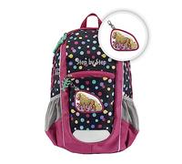 Step by Step Rucksack KIGA Maxi „Ponny Lotta“, Separates Innenfach, ergonomischer Kinder Rucksack, höhenverstellbarem Brustgurt, Kita, Kindergarten & Freizeit, ab 3 Jahren, 10 l, rosa