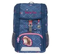 Step by Step Rucksack-Set Kid „Horse Lima“, mit Sitzkissen, ergonomischer Mini-Ranzen mit höhenverstellbarem Brustgurt, für Kindergarten, Vorschule und Freizeit, 13 l, blau-rosa