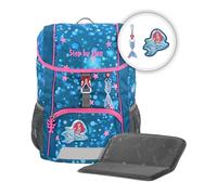 Step by Step Rucksack-Set Kid „Mermaid Lola“, mit Sitzkissen, ergonomischer Mini-Ranzen mit abnehmbarem Brustgurt, für Kindergarten, Vorschule und Freizeit, 13 l, blau - rosa