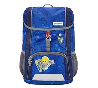 Step by Step Rucksack-Set Kid Playmobil „Novelmore Arwynn“, mit Sitzkissen, ergonomisch, für Kindergarten, Vorschule und Freizeit, 13 l, blau, Ritter-Design