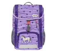 Step by Step Rucksack-Set Kid Schleich® „Holsteiner Stute“, lila, mit Sitzkissen, ergonomischer Rucksack mit höhenverstellbarem Brustgurt, für Kindergarten, Vorschule und Freizeit, 13 l