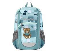 Step by Step Rucksack-Set KIGA Maxi „Teddy Carlo“, blau | separates Innenfach, ergonomisch, höhenverstellbarer Brustgurt, für KITA, Kindergarten, Freizeit, ab 3 Jahren, 10 l
