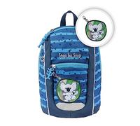 Step by Step Rucksack-Set KIGA MINI „Koala Coco“, blau, ergonomischer Rucksack mit höhenverstellbaren Brustgurt, für Kindergarten, Kinderkrippe & Kita, ab 12 M+, Kleinkinder, 6l