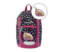 Step by Step Rucksack-Set KIGA MINI „Ponny Lotta“, schwarz, ergonomischer Rucksack mit höhenverstellbaren Brustgurt, für Kindergarten & Kita, ab 12 M+, für Mädchen 6l