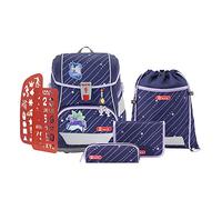 Step by Step Schulranzen-Set 2IN1 PLUS Pegasus Emily 6-teilig, lila, Pegasus-Desgin, ergonomischer Tornister mit Reflektoren, höhenverstellbar mit Hüftgurt für Mädchen ab der 1. Klasse, 19L