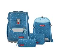 Step by Step Schulranzen-Set Basis Blue Hearts 4-teilig