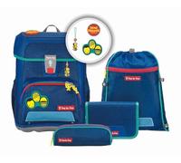 Step by Step Schulranzen-Set Cloud Limited Edition „Deine Freunde“ 5-teilig, ergonomischer Tornister, höhenverstellbar mit Hüftgurt, für die Grundschule, ab der 1. Klasse, 19L, blau-rot-türkis
