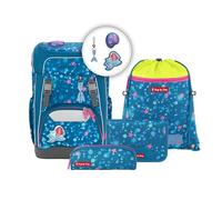 Step by Step Schulranzen-Set Giant Mermaid Lola, 5-teilig, blau-pink, ergonomischer Tornister mit Reflektoren, höhenverstellbar mit Hüft- und Brustgurt, ab der 1. bis 4. Klasse, 23l
