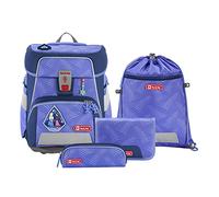 Step by Step Schulranzen-Set Space, Ice Princess, 5-teilig, lila, Prinzessin-Design, ergonomischer Tornister mit Reflektoren, höhenverstellbar mit Hüftgurt, für die 1. bis 4. Klasse, 20L