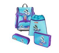 Step by Step | TOUCH 2 Schulranzen-Set "Happy Dolphins", 4-teilig