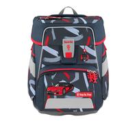 Step by Step SPACE Schulranzen-Set Sports Car Mick, 5-tlg., grau-rot | Ergonomisches Schulranzen-Set im Auto-Design mit Reflektoren und höhenverstellbarem Rücken