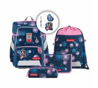 Step by Step Schulranzen-Set Space „Mermaid Delia“ 5-teilig, blau-rosa, Meerjungfrau-Design, ergonomischer Tornister mit Reflektoren, höhenverstellbar mit Hüftgurt für Mädchen ab der 1. Klasse, 20L