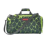 Step by Step Sporttasche „Dino Life“, schwarz-grün, mit Nasswäschefach, Abnehmbarer Tragegurt, Verstellbarer Schultergurt, für Jungen 1. Klasse, 13L