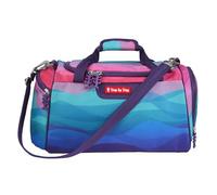 Step by Step Sporttasche „Dolphin Lana“, blau-rosa, mit Nasswäschefach, Abnehmbarer Tragegurt, Verstellbarer Schultergurt, für Mädchen 1. Klasse, 13L