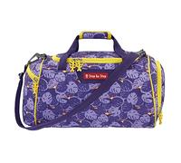 Step by Step Sporttasche „Jungle Cat“, lila/gelb, mit Nasswäschefach, Abnehmbarer Tragegurt, Verstellbarer Schultergurt, für Mädchen 1. Klasse, 13L